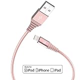 LAX Apple MFi Certified Cable - Nylon Braided 6ft Strong Lightning Cord - Lightning to USB Tough Charging Cord for iPhone 11, 11 Pro, 11 Pro Max, XS Max, XS, X, 8, 8 Plus, 7, 7 Plus, iPad, iPod & More