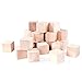Unfinished Wood Blocks Cubes for Arts & Crafts Toy Projects, Mini Baby Size Puzzle Making Set (24 Pieces)