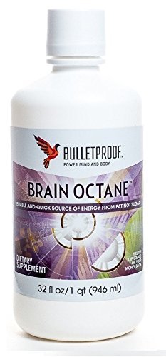 Bulletproof Brain Octane Oil 32 oz - With Convenient Measuring Spoon Set