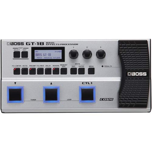 BOSS GT-1B Bass Effects Processor includes Free Wireless Earbuds - Stereo Bluetooth In-ear and 1 Year Everything Music Extended Warranty