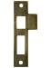 4 1/2" Solid Brass Mortise Strike Plate In Antique Brass. Door Latch Strike Plate.