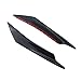 Hanperal 4pcs Car Carbon Fiber Color Front Bumper Splitter Fins Body Spoiler, Front Bumper Fins Lip Trim