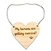 LParkin Engagement photo prop dog sign - my humans are getting married (White)