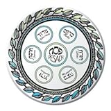 Passover Disposable Plates Seder Plate Design 9 inch (Pack of 8)