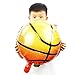 BinaryABC Basketball Mylar Foil Balloons,Sports Theme Party Supplies,10Pcs(18 Inch) (Basketball-1)