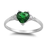 Sac Silver Sterling Silver Heart Promise Ring