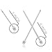 GRILLHOGS Marinade Meat Injector - Stainless Steel BBQ Injector Syringe - 2 Ounce Capacity with Both Long and Short Needles - Professional Restaurant Grade
