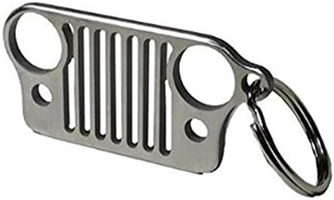 Jeep Wrangler Keychain-304 Stainless Steel Laser cut and indestructable- By ALPHA JEEP