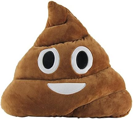LYDcushion 35cm Emoji Poo Emoticon Brown Cushion Pillow Stuffed Plush Soft Toy
