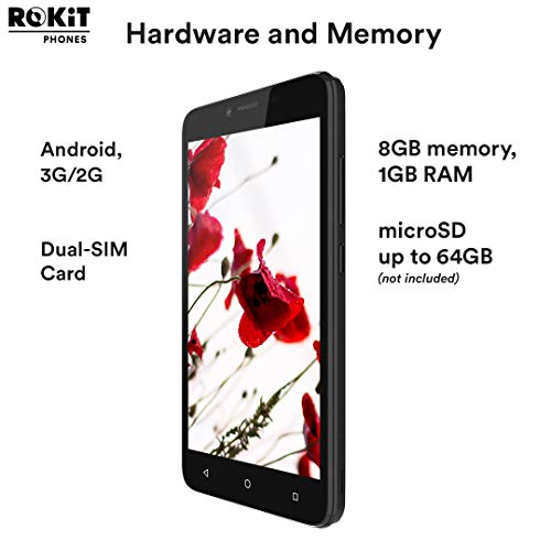 ROKiT iO Light Android Phone 5" GSM Unlocked Smartphone 3G Dual