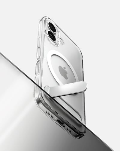 Spigen Ultra Hybrid S MagFit for iPhone 17 case cover with Kickstand [MagSafe compatible] - Clear White