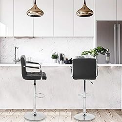 BestOffice Modern Bar Stool Set of 2 Barstools