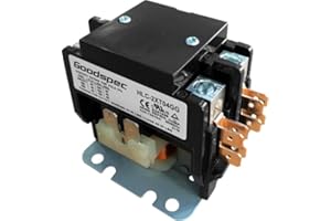 Goodspec Definite Purpose Contactor HLC-2XT04GG 40A/2P/120VAC 40A FLA /50A RES AC & Heating Contactor Air Conditioning Contac