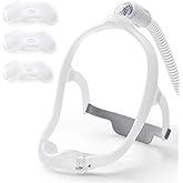 Nimisa Nasal Frame Assembly for Philips Respironics DreamWear, Upgrade Silicone Soft Sealing Nose Mask Reusable Pillow Supplies with 3 x Pillow