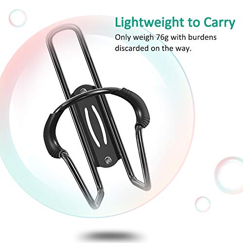 Bovon Bike Water Bottle Holder, Premium Aluminum Alloy MTB Bicycle Water Bottle Cage Bracket Fit 17-34 oz Bottle with Secure Screw Mounting, Perfect for Cycling, Commuting, or Other Outdoor Activity