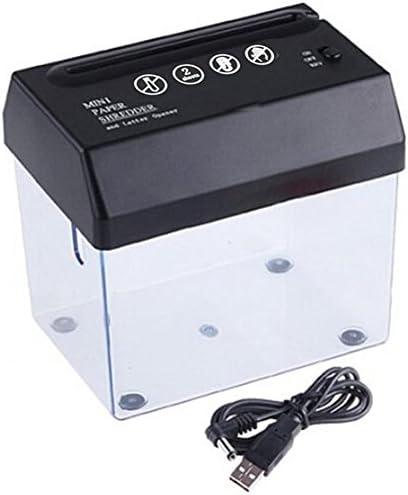 Portable USB Battery Electric Powered Shredder Home Office Paper Cutter Device