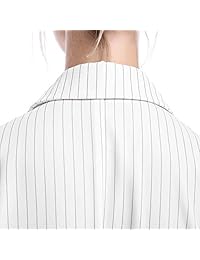 Vestido largo de mujer Urban Zakapa Vestido de cóctel sin mangas con cuello en V alto y bajo blanco…