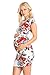 My Bump Women's Various Printed Slim Fit Maternity Mini Dress(Made in USA)