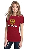 SHUYA, RUSSIA Ladies' T-shirt, Russian, Rossiya Pride Tee-Medium
