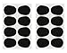 Vizcaya Alto/Tenor Sax Clarinet Mouthpiece Patches Pads Cushions, 0.8mm Black, 16 Piece