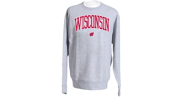 wisconsin badger crew neck sweatshirts