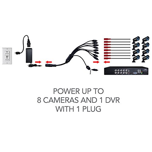 Night-Owl-Security-Combo-DVRCamera-Power-Adapter-with-9-Way-Power-Splitter