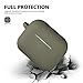 Case for Airpods Pro Case, BLUEWIND Airpod Pro Case Cover for Air pods Charging Case, Cute Silicone Protective Case for AirPods Compatible with Airpod 3 Accessories Keychain (Olive Green)