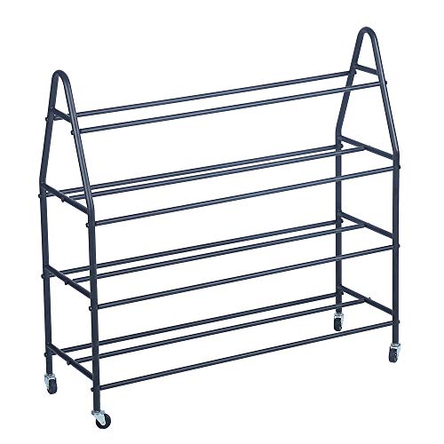 TMGY Basketball Racks for Balls with Wheels,Iron Basketball Display