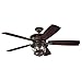 Westinghouse 7800000 Brentford Indoor/Outdoor Ceiling Fan with Light, 52 Inch, Aged Walnut