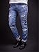 Men's Ripped Destroyed Jeans Slim Fit Distressed Denim Pants Trousers Blue101 30