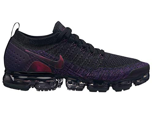 Nike Men's Air Vapormax Flyknit 2 Black/Night Purple/Vivid Purple Knit Running Shoes 12 M US