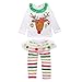 ETOSELL Baby Girls' Christmas Reindeer Shirt & Tulle Skirt Outfit Set Christmas