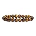 Natural Golden Tiger's Eye Gemstone 8mm Round Beads Stretch Bracelet 7 Inch Unisex