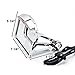 Krator Side Mounted License Plate Assembly with Integrated LED Taillight and Brake Light for Harley Suzuki Honda Kawasaki Yamaha Cruisers
