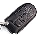 Calfskin Genuine Leather Jeep Grand Cherokee Renegade Key fob Cover case Holder Dodge Durango Dart Charger Journey ram 1500 Challenger Avenger Chrysler 200 300 Key fob Cover case Holder Black Color