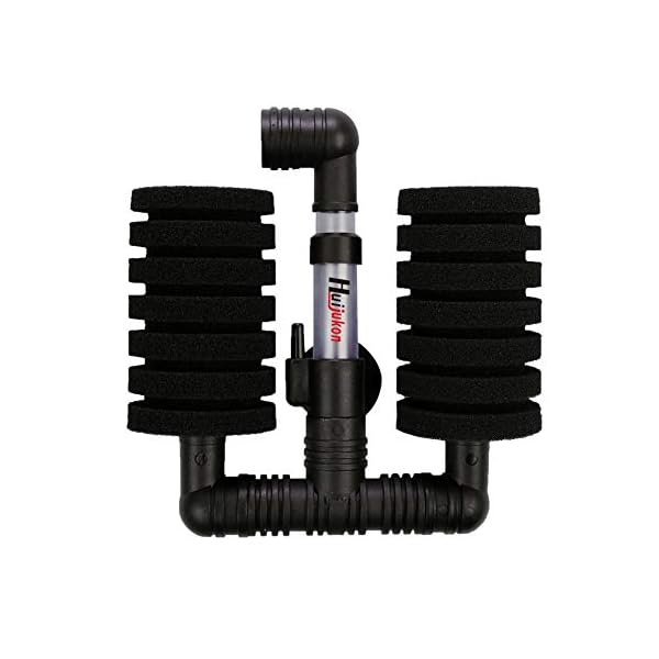 Huijukon-pompa-ad-aria-per-acquario-con-filtri-a-spugna-dimensioni-del-serbatoio-fino-a-133-litri Huijukon, pompa ad aria per acquario con filtri a spugna, dimensioni del serbatoio fino a 133 litri