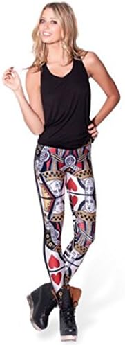 High Quality NEW Women/Girl Tight Pants "QUEEN OF HEARTS" Digital Print Stretchy Leggings