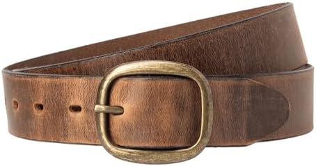 Genuine Full Grain Leather Belt for Jeans - 1.25in - Made in USA - Adult Bison Leather Belt – Made In USA, Full Grain Leather main image 4