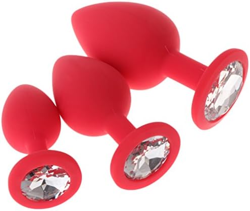 Upupo 3 Pc Novelty Silicone Trainer Toys for Couples - Round Shape Jewel Beads - Great for Beginners or Advanced Users for Girlfriend and Wife