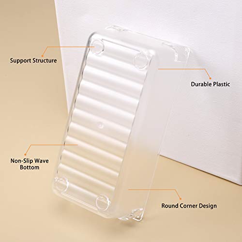 Fixwal 26pcs Clear Drawer Organizers Set 4 Size Plastic Bathroom Drawer Organizer Storage Bins Versatile Drawer Dividers… - Image 4