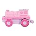 Bigjigs Rail Pink Battery Operated Train Engine Carriage with Wooden Track