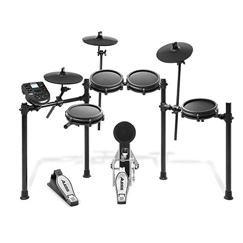 image for Alesis Nitro Mesh Eight Piece Electronic Drum Kit With Mesh Heads + Al