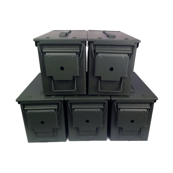 5-Pack-Mil-Spec-50-Cal-Empty-Ammo-Cans-NEW