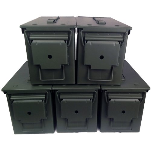 UPC 818381014710, 5-Pack Mil Spec 50 Cal Empty Ammo Cans NEW