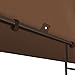 BenefitUSA Replacement 10'X10' Gazebo Canopy top Patio Pavilion Cover Sunshade Polyester Single Tier (Brown)