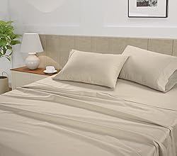 LANE LINEN 100% Cotton King Size Sheets Set