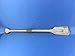 Hampton Nautical Wooden Rustic Whitewash Squared Oar with Hooks, 24