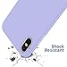 OTOFLY Liquid Silicone Gel Rubber Full Body Protection Shockproof Case for iPhone Xs/iPhone X，Anti-Scratch&Fingerprint Basic-Cases，Compatible with iPhone X/iPhone Xs 5.8 inch (2018), (Light Purple)