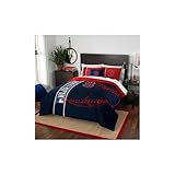 Northwest NOR-1MLB836000004BBB 76 x 86 Boston Red Sox MLB Full Comforter Set, Soft & Cozy