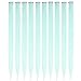 HUA MIAN LI 10 Pcs Mint Blue Long Straight Colored Clip in Hair Extensions Highlights Rainbow Fashion Heat Resistant Synthetic Multi-colors Hairpieces for Party, Cosplay, Halloween 22Inch